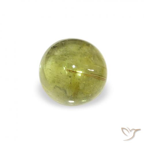 0.53ct Natürlicher Zitronengelb Turmalin, Runden, Transparent