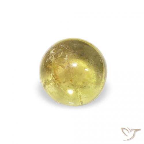 0.63ct Natürlicher Medium Light-Yellow Turmalin, Runden, Transparent