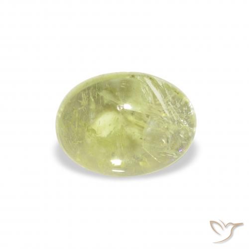 1.45ct Natürlicher limettengrün Turmalin, Oval, Transparent