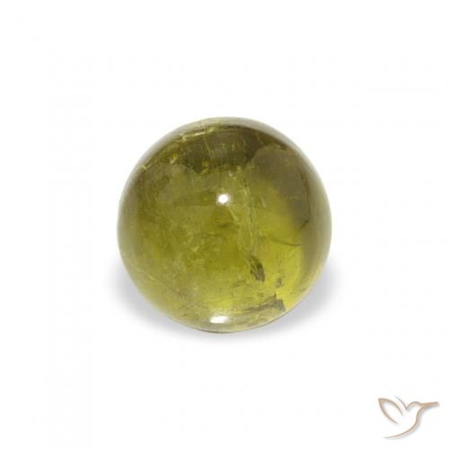 0.76ct Natürlicher Mittelgrün Turmalin, Runden, Transparent