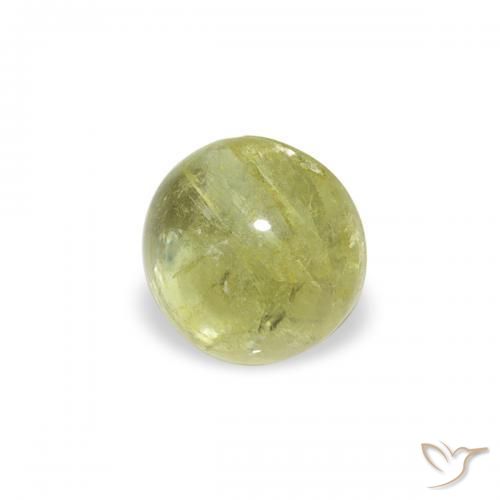 0.59ct Natürlicher gelblich-grün Turmalin, Runden, Transparent