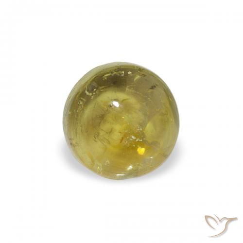 0.67ct Natürlicher Erdiges Grün Turmalin, Runden, Transparent