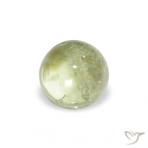 0.62ct Natürlicher gelb-grün Turmalin, Runden, Transparent