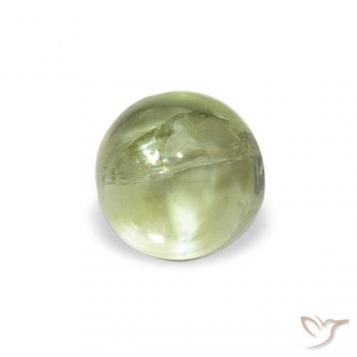 0.64ct Natürlicher gelb-grün Turmalin, Runden, Transparent