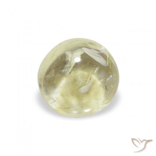 0.88ct Natürlicher Medium Light-Yellow Turmalin, Runden, Transparent