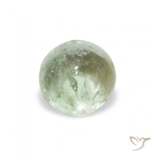 0.94ct Natürlicher Mittelgrün Turmalin, Runden, Transparent