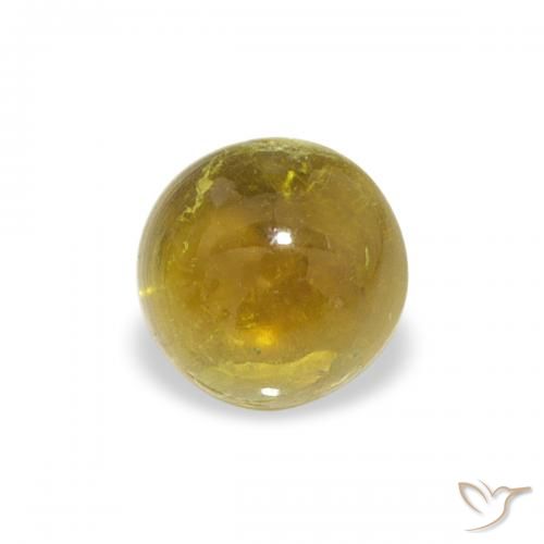 0.69ct Natürlicher gelblich-gold Turmalin, Runden, Transparent, Photo A