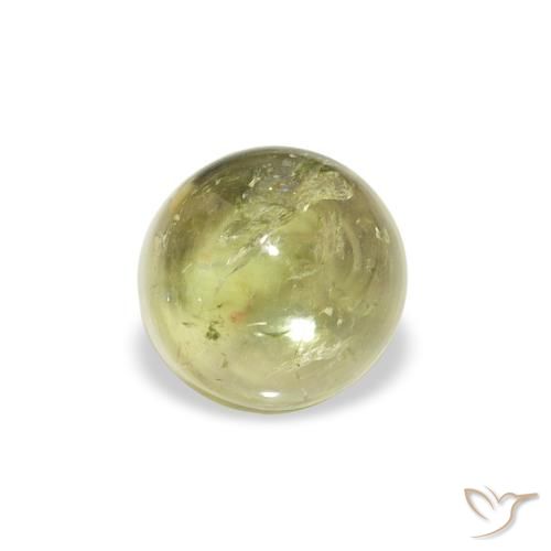 1.35ct Natürlicher Warmes Erdgrün Turmalin, Runden, Transparent