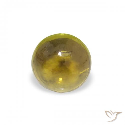 0.37ct Natürlicher Erdiges Grün Turmalin, Runden, Transparent