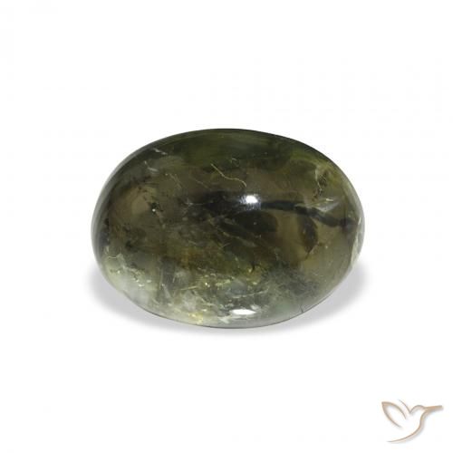 1.82ct Natürlicher tiefgrün Turmalin, Oval, Transparent