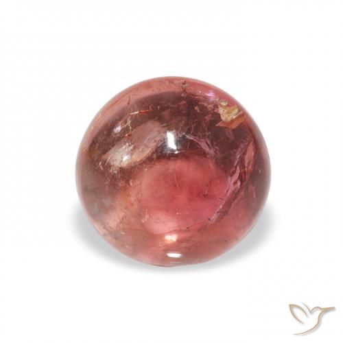 0.92ct Natürlicher Indisches Rot Turmalin, Runden, Transparent
