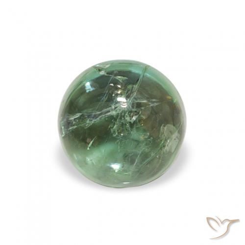 0.74ct Natürlicher Kühles Grün Turmalin, Runden, Transparent