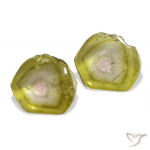 7.05 ct natürliche Wassermelone Turmalin-Edelsteine, Fantasie, Transparent