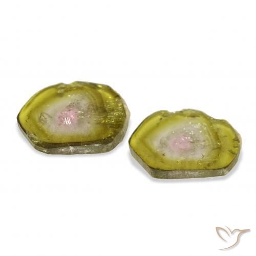 7.05 ct natürliche Wassermelone Turmalin-Edelsteine, Fantasie, Transparent