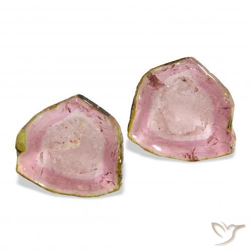 6.07 ct natürliche Zweifarbig Turmalin-Edelsteine, Fantasie, Transparent