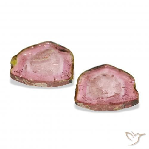 6.07 ct natürliche Zweifarbig Turmalin-Edelsteine, Fantasie, Transparent