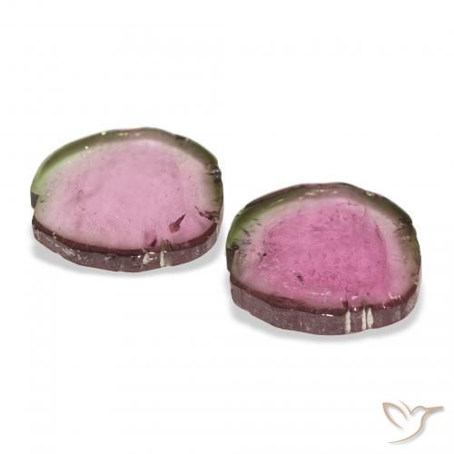 5.20 ct natürliche Zweifarbig Turmalin-Edelsteine, Fantasie, Transparent