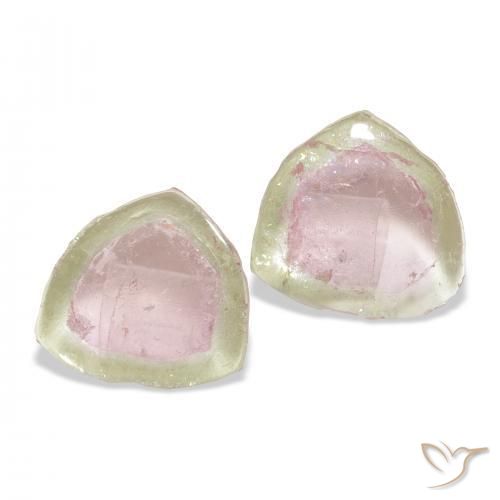 4.95 ct natürliche Wassermelone Turmalin-Edelsteine, Fantasie, Transparent