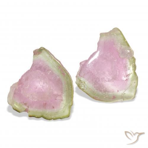 15.90 ct natürliche Wassermelone Turmalin-Edelsteine, Fantasie, Transparent