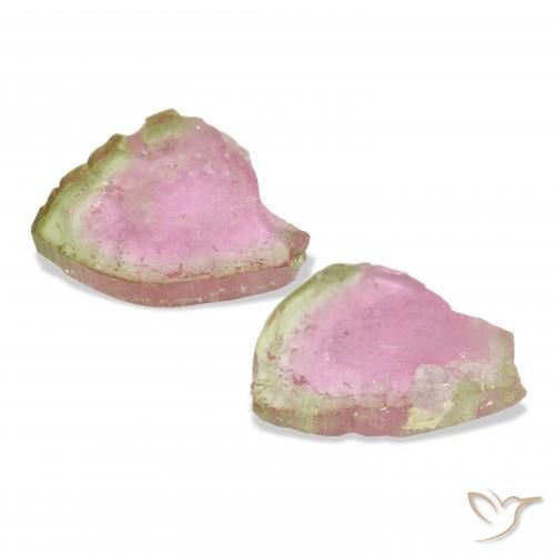 15.90 ct natürliche Wassermelone Turmalin-Edelsteine, Fantasie, Transparent