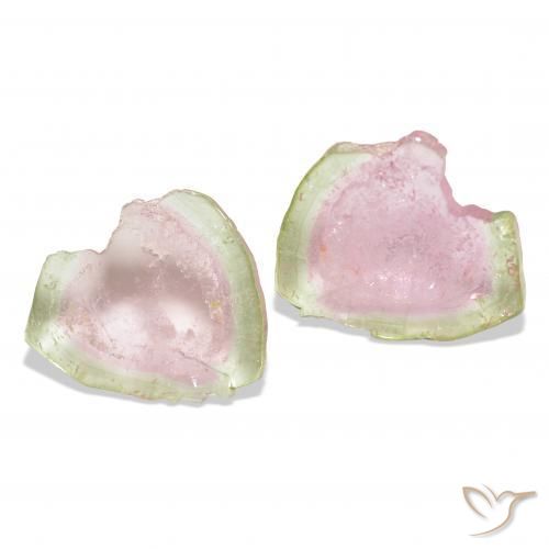 13.27 ct natürliche Zweifarbig Turmalin-Edelsteine, Fantasie, Transparent