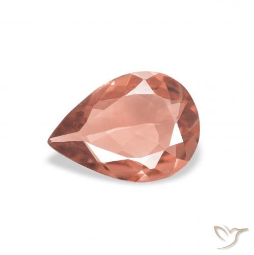 0.65ct Natürlicher Mittelrot Turmalin, Birnenform, VVS-VS
