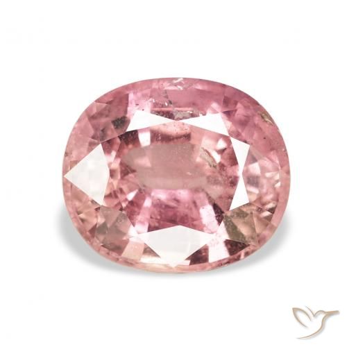3.40ct Helles Hot Pink Turmalin, Oval, VS-SI