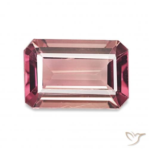 2.49ct hellrosa Turmalin, Smaragdschliff, VVS-VS