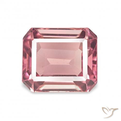 1.50ct Kaugummi Rosa Turmalin, Smaragdschliff, VVS-VS