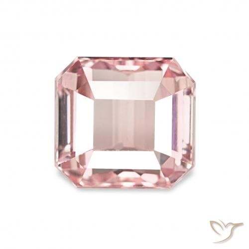 1.81ct hellrosa Turmalin, Smaragdschliff, VVS