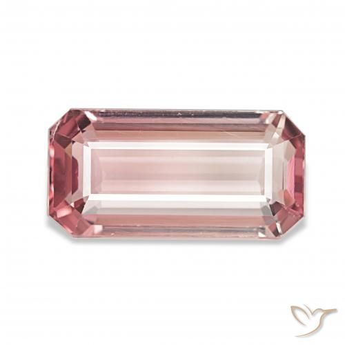 3.74ct Medium Light-Pink Turmalin, Smaragdschliff, VS