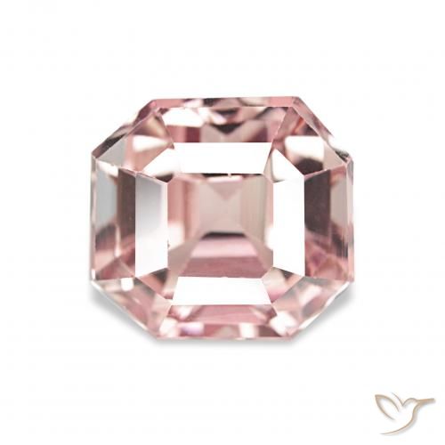 3.16ct Erdiges Rosa Turmalin, Smaragdschliff, VS