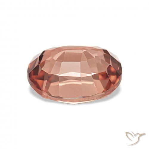 9,17 ctw natürlicher Orangerosa Turmalin, Oval, VVS-VS