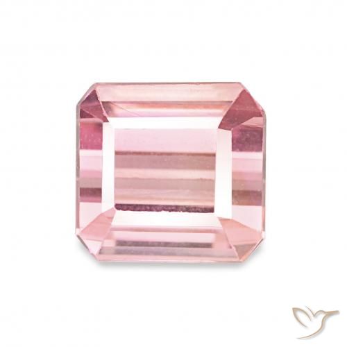1.43ct rose-rosa Turmalin, Smaragdschliff, VVS-VS
