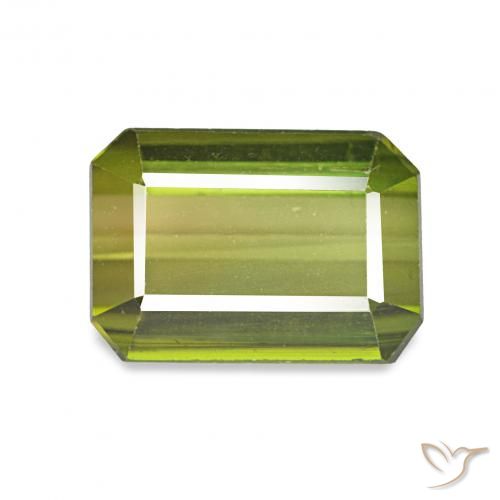 2.64ct hellgrün Turmalin, Smaragdschliff, VVS-VS