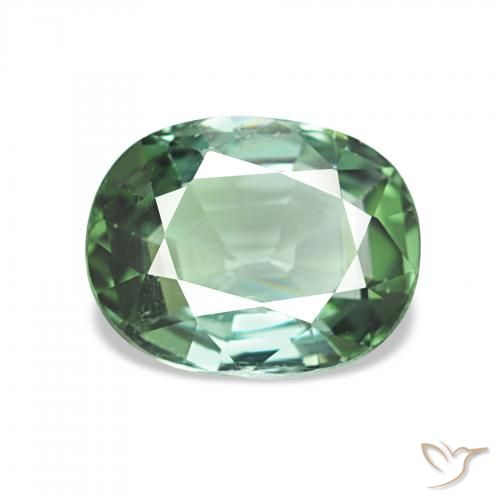 1.71ct hellgrün Turmalin, Kissen, VVS-VS