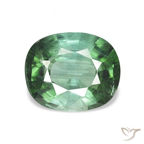 1.53ct hellgrün Turmalin, Kissen, VS