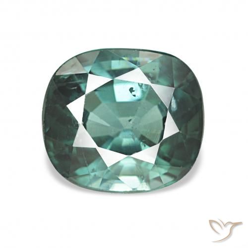 1.87ct Dunkelblau Grün Turmalin, Kissen, VS