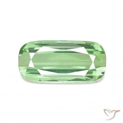 2.21ct hellgrün Turmalin, Kissen, VS