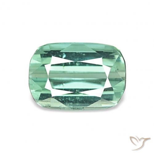 1.75ct hellblau-grün Turmalin, Kissen, VS