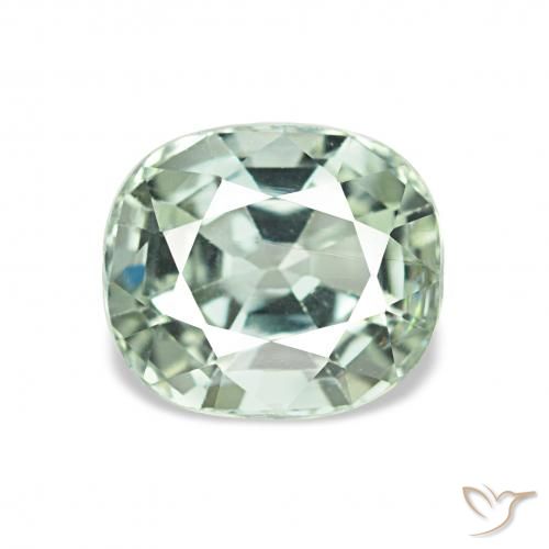 1.64ct hellgrün Turmalin, Kissen, VVS