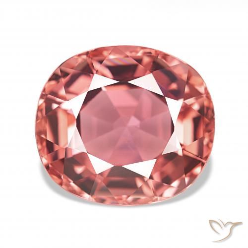 6.31ct Dunkelpink Turmalin, Kissen, VVS