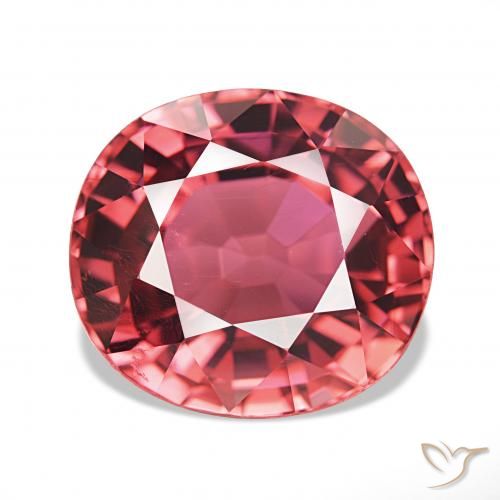 7.63ct Natürlicher Tiefes heißes Pink Turmalin, Oval, IF, Photo A