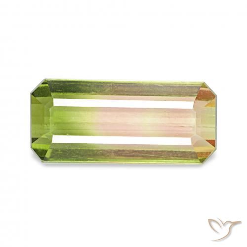1.53ct Wassermelone Turmalin, Smaragdschliff, VS