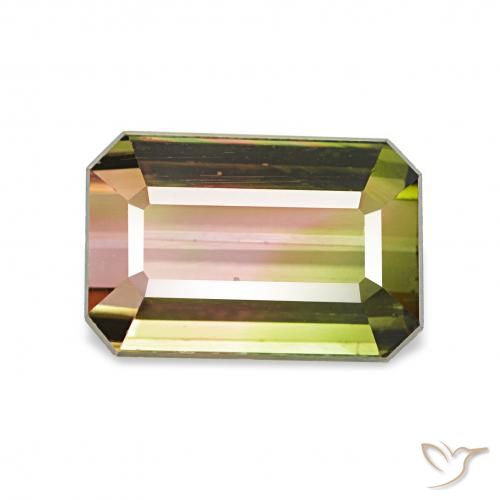 1.72ct Wassermelone Turmalin, Smaragdschliff, VVS-VS