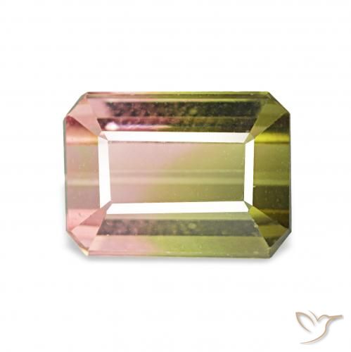 1.63ct Wassermelone Turmalin, Smaragdschliff, VVS-VS