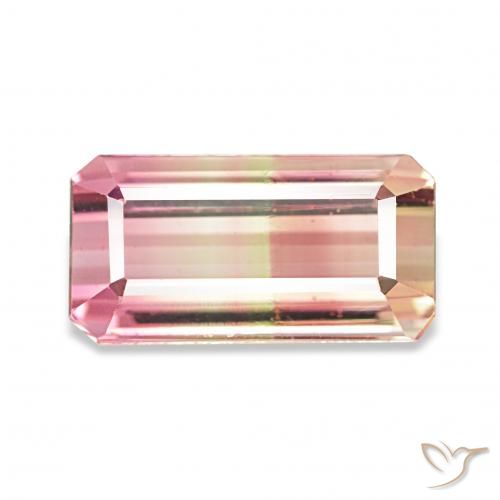 2.30ct Wassermelone Turmalin, Smaragdschliff, VVS