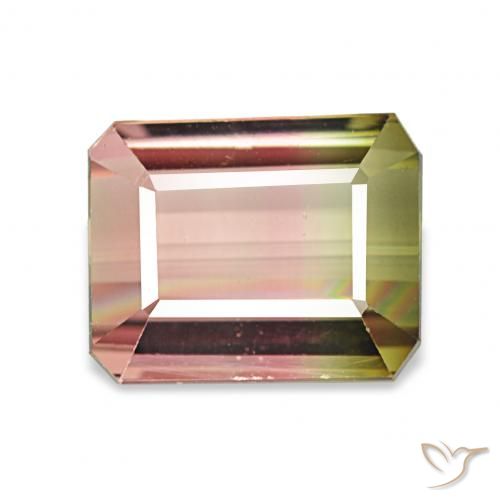 2.77ct Wassermelone Turmalin, Smaragdschliff, VVS
