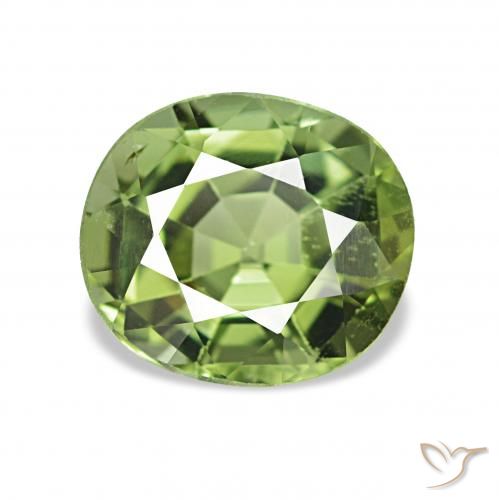 1.31ct Warmes Grün Turmalin, Oval, VVS-VS