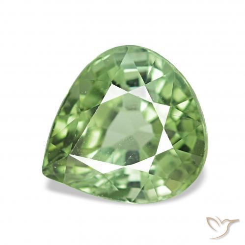 1.82ct Warmes Grün Turmalin, Birnenform, VVS-VS